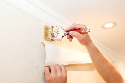 Pose de papier peint à Doucelles — revêtements muraux et toiles de verre
